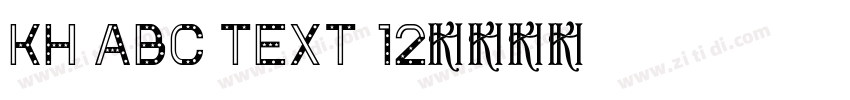 Kh ABC TEXT 12字体转换